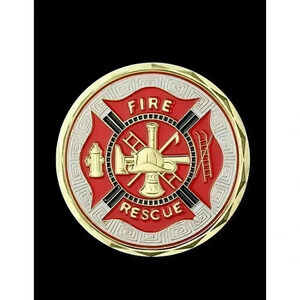 Firefighter Tribute Collectible Challenge Coin